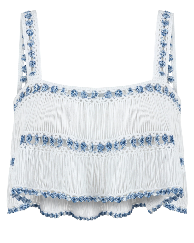 Elsa Hand Crochet Crop Top