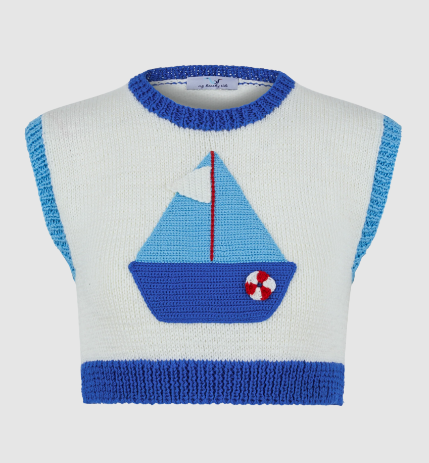 Bateau Hand Crochet Crop Top