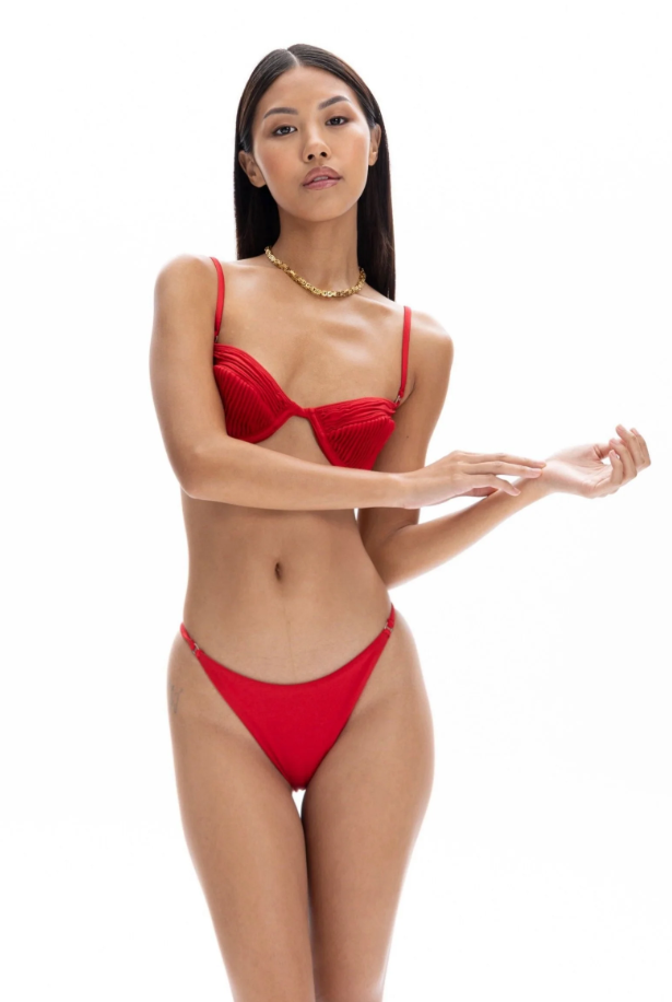 Amy Red Bikini Top