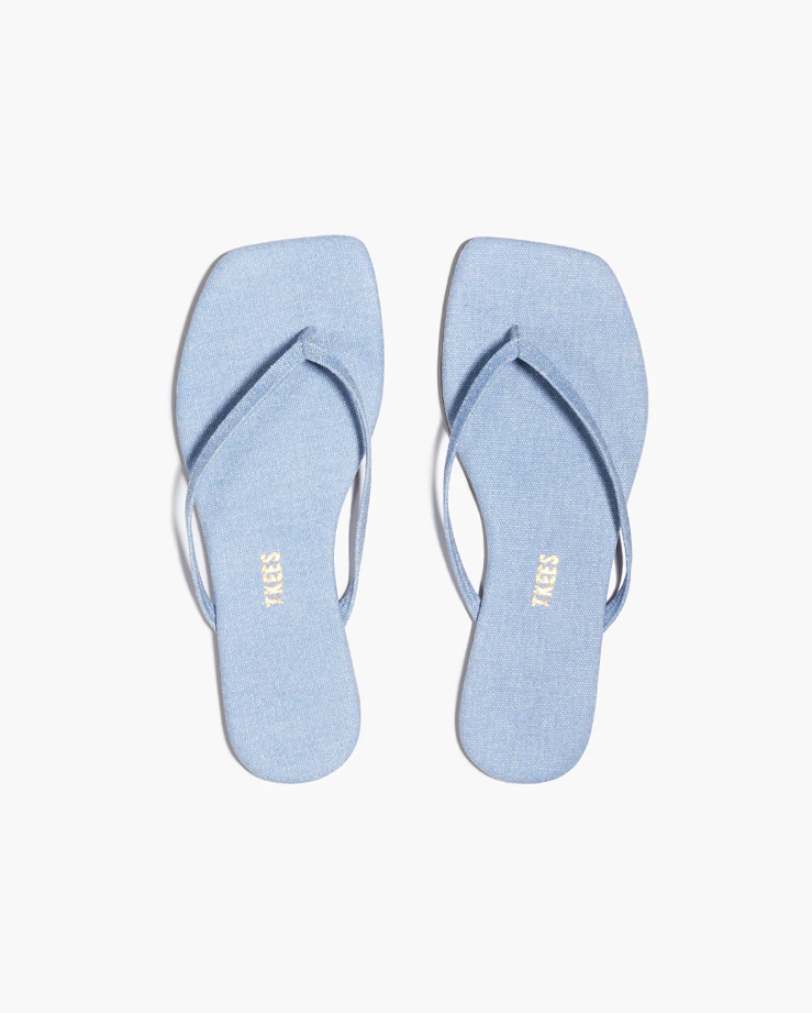 Square Toe Lily Washed Denim
