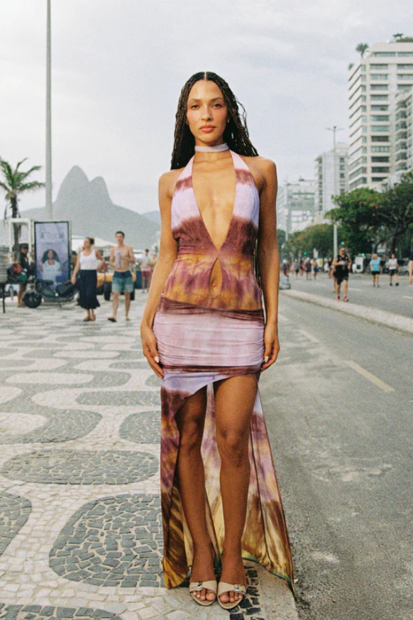 Hazel Tie Dye Maxi Dress - Equinox