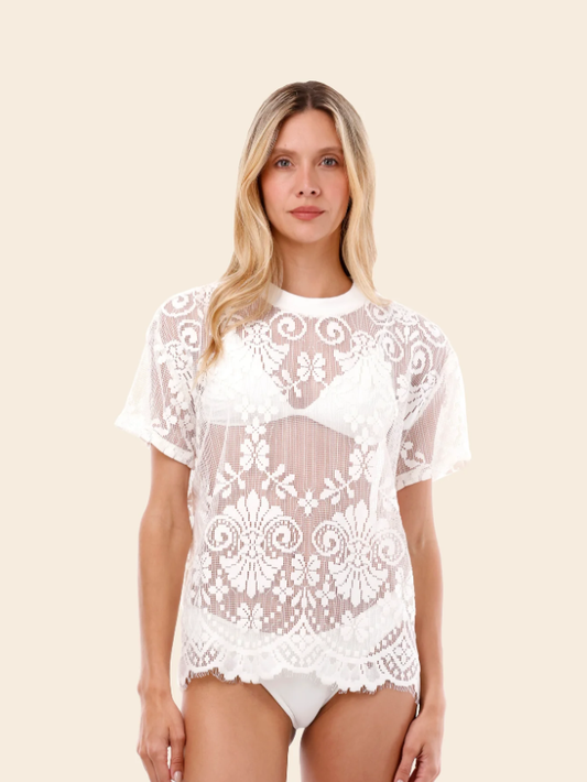 SUMMERTIME OVERSIZE T-SHIRT IVORY