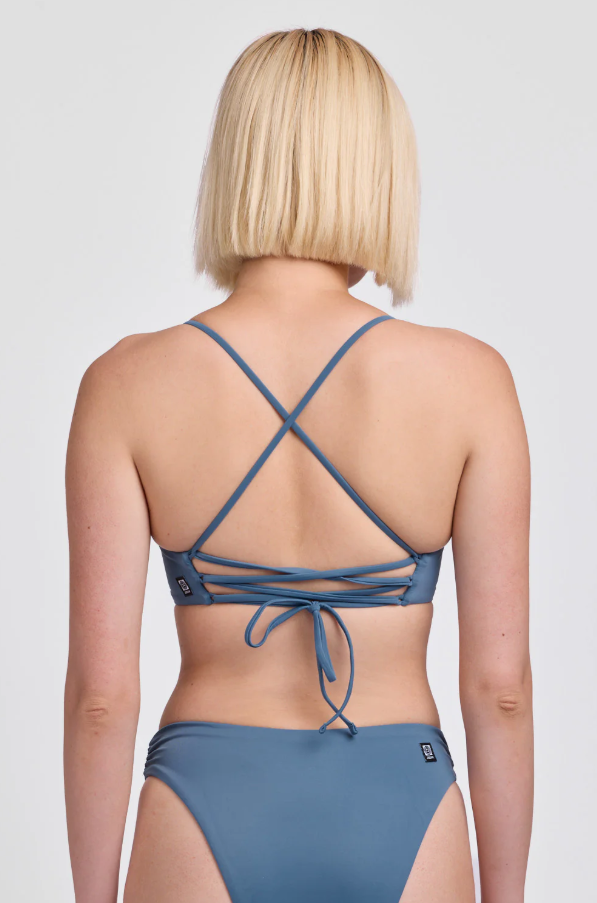 Blue bikini with crisscross back by Indah in Small - Sunset Park Resort