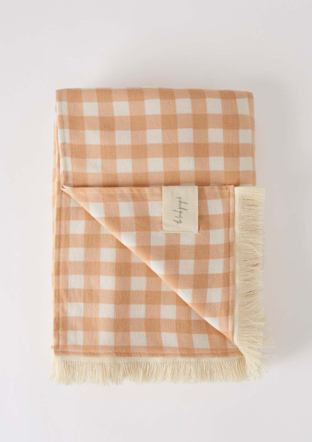 Gingham Travel Towel