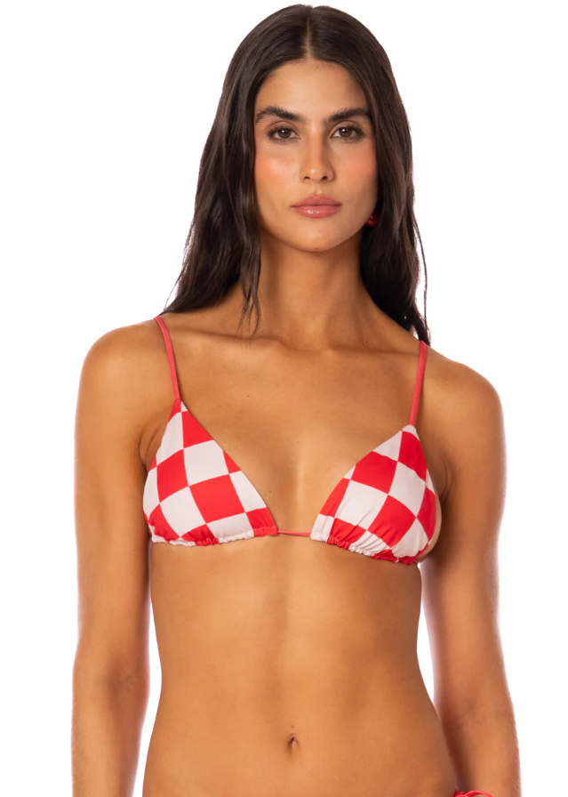 CHERRY CHECKER BALMY TOP