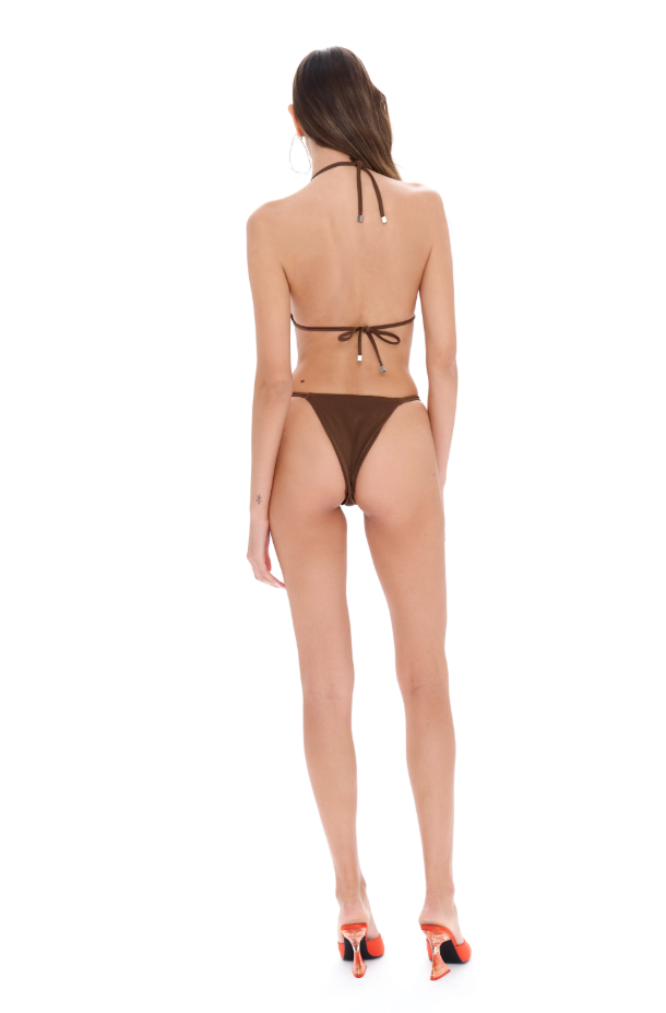 Lia Brown Bikini Top