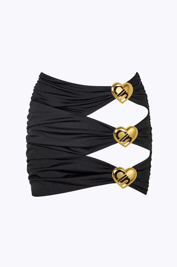 Coupe Heart Cut-Out Mini Butterfly Skirt