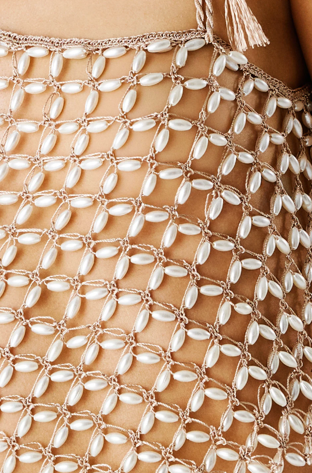 Serene Hand Crochet One Shoulder Top