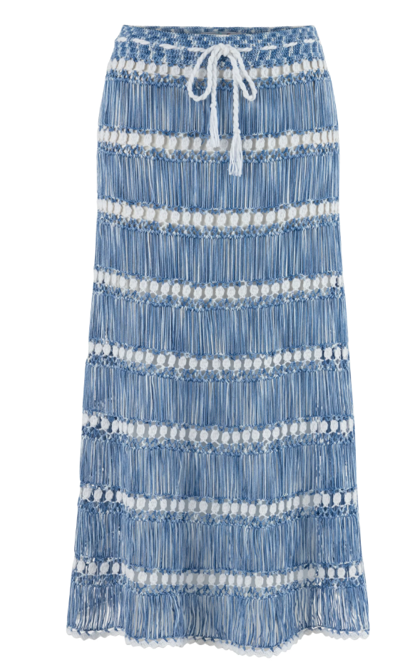 Elsa Hand Crochet Midi Skirt