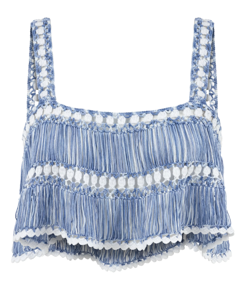 Elsa Hand Crochet Crop Top