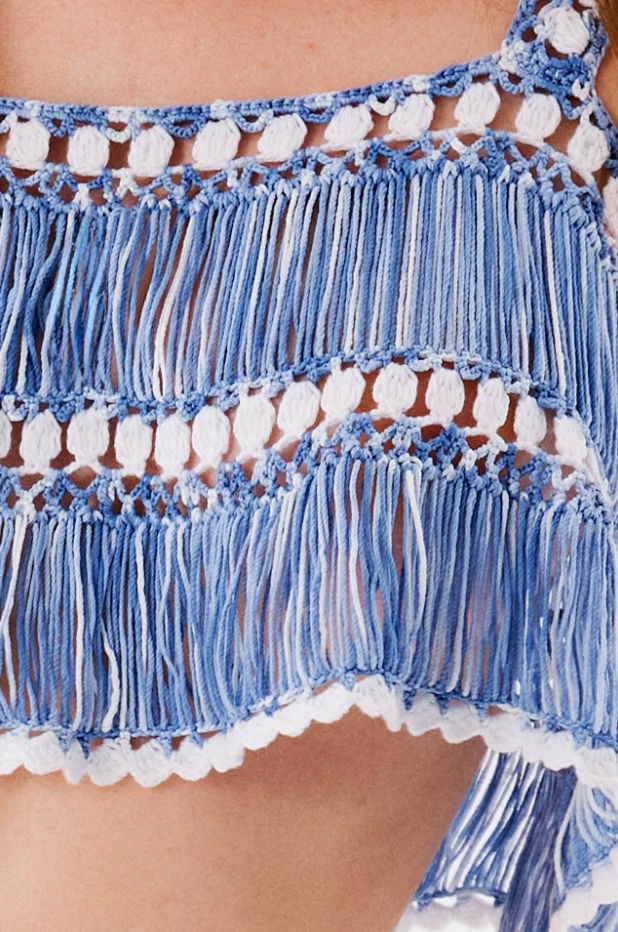 Elsa Hand Crochet Crop Top