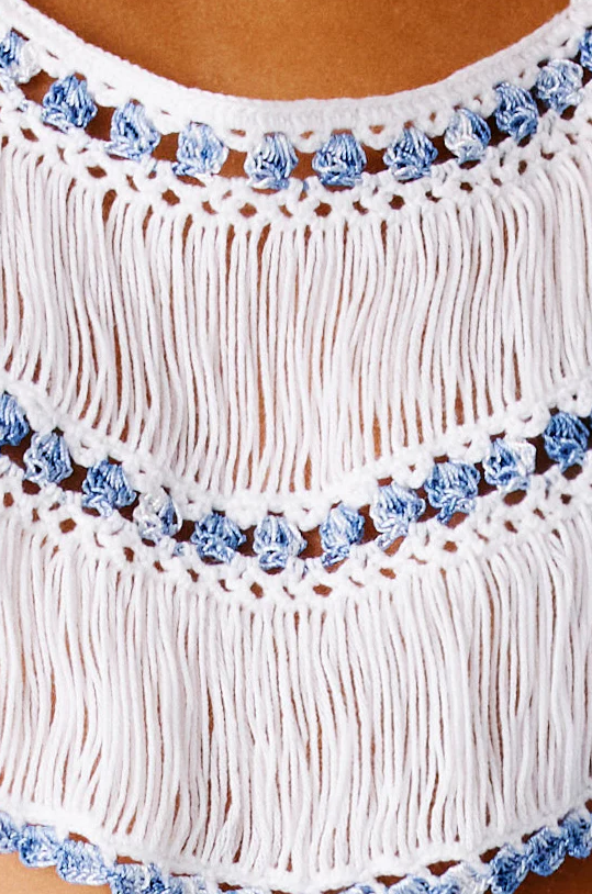 Elsa Hand Crochet Crop Top