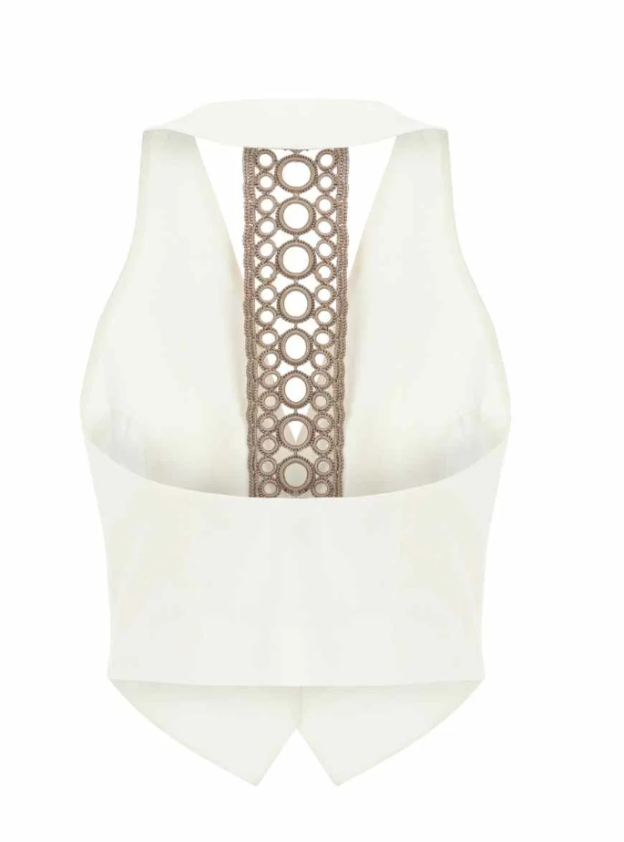 Coconut V Neck Vest