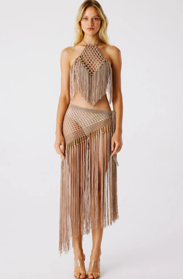 Aria Hand Crochet Halter Top