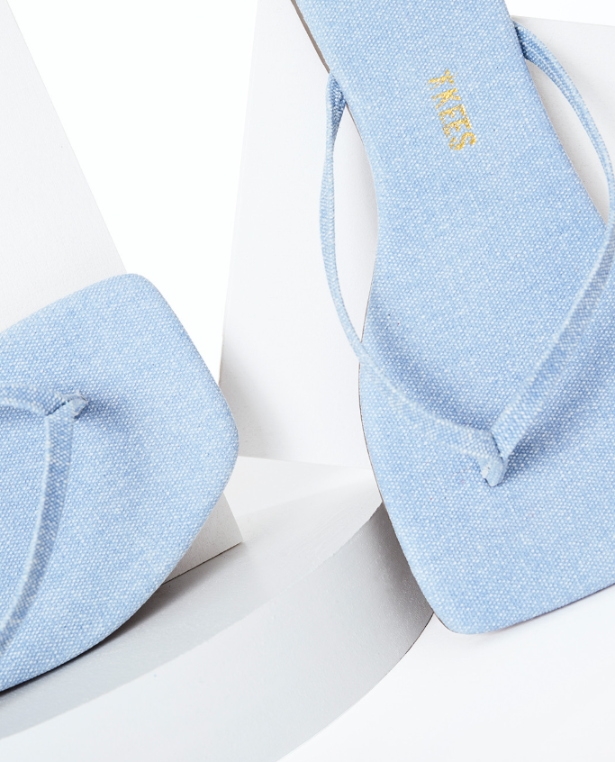 Square Toe Lily Washed Denim