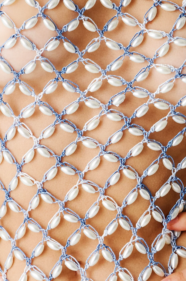 Serene Hand Crochet One Shoulder Top