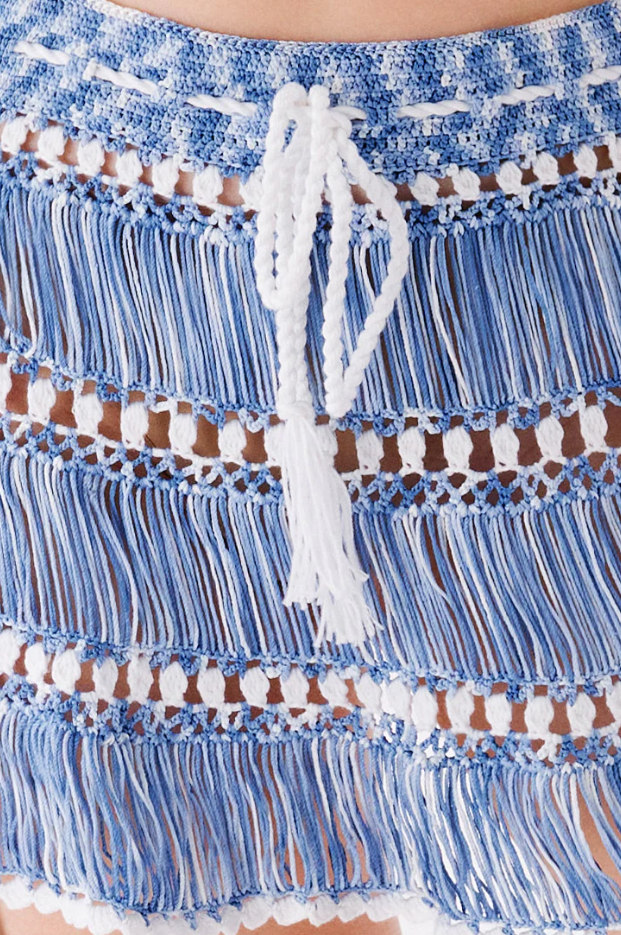 Elsa Hand Crochet Mini Skirt