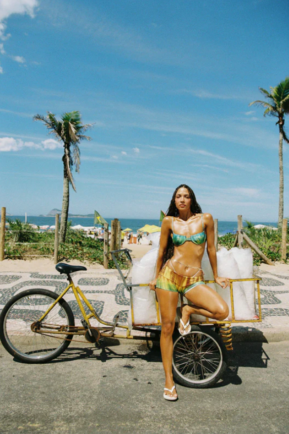 Riz Printed Booty Short - Equinox