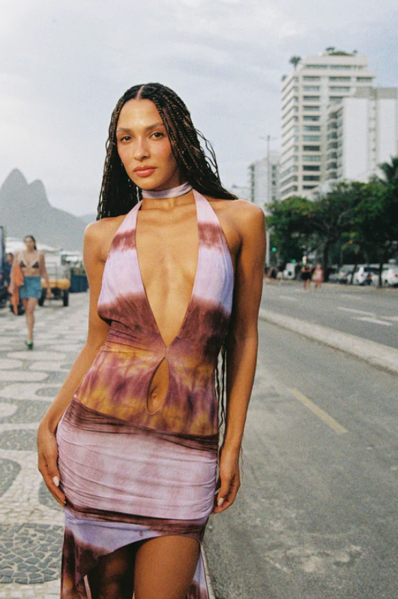 Hazel Tie Dye Maxi Dress - Equinox