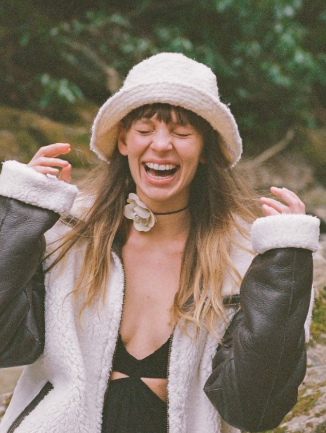 Shore Bucket- Ivory Boucle