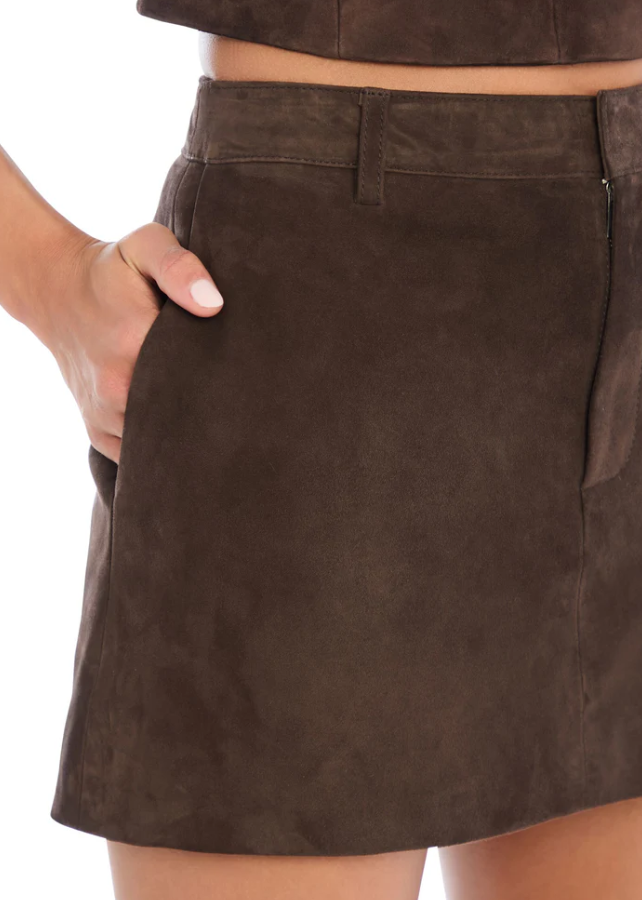 Torrance Suede Skirt
