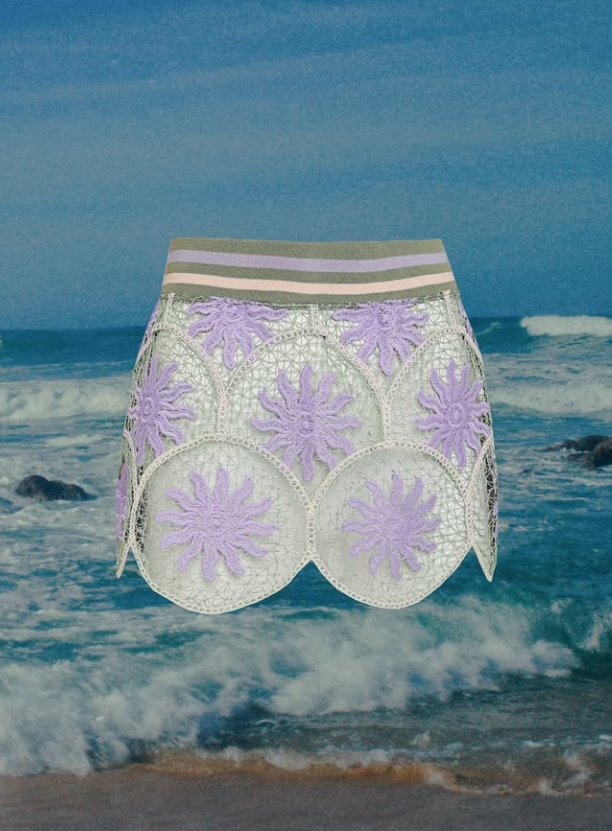 GOLDEN SUN BOW SKIRT