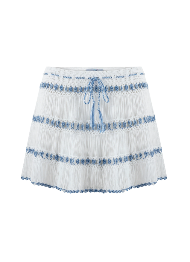 Elsa Hand Crochet Mini Skirt