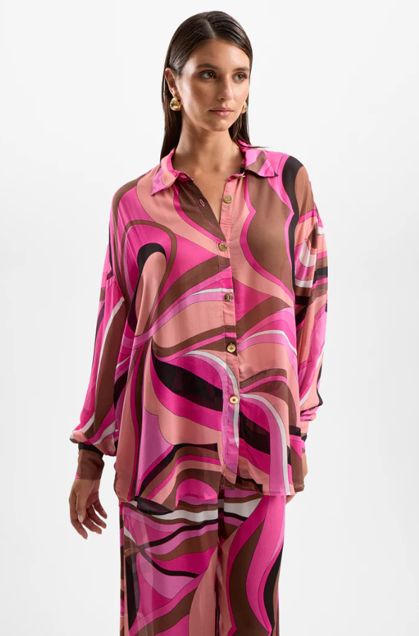 Solace Button Up Shirt Printed