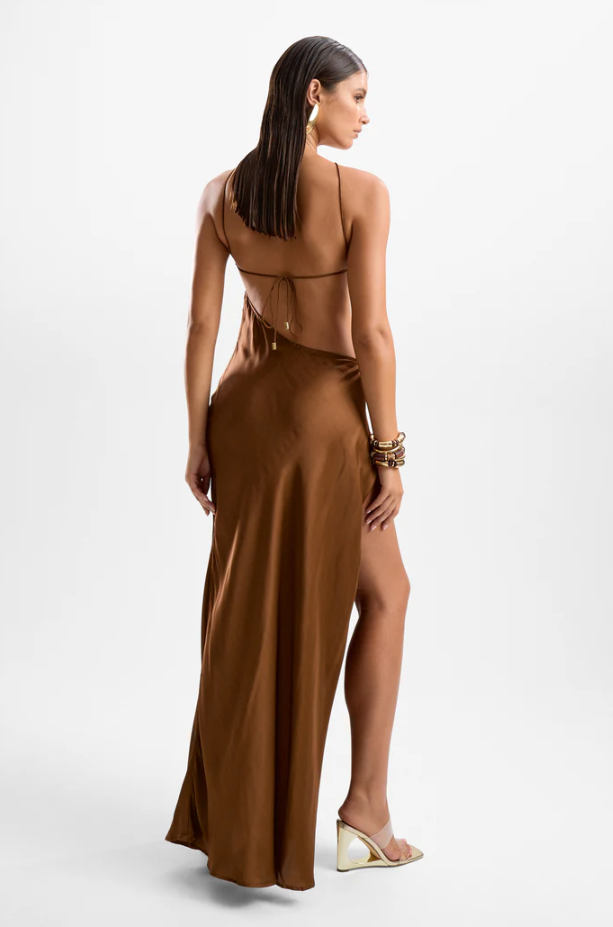 Villa Lobster Maxi Dress - Mocha