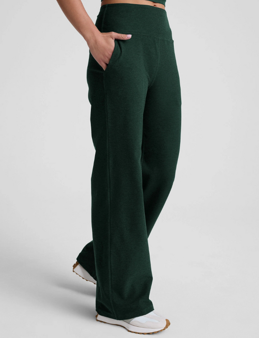 Spacedye Laid Back Wide Leg Pant - Dark Spruce Green
