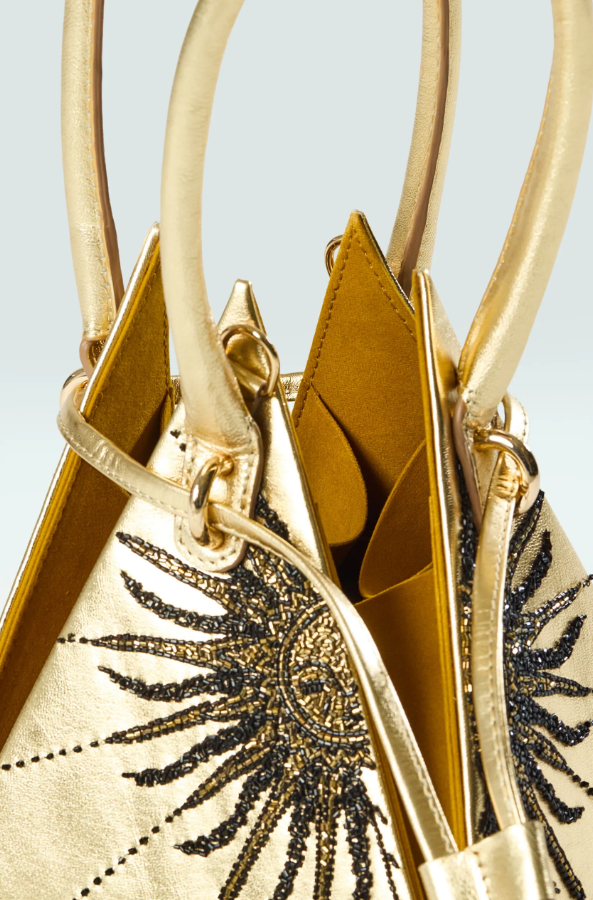 “Siren of the Sun” pyramid bag