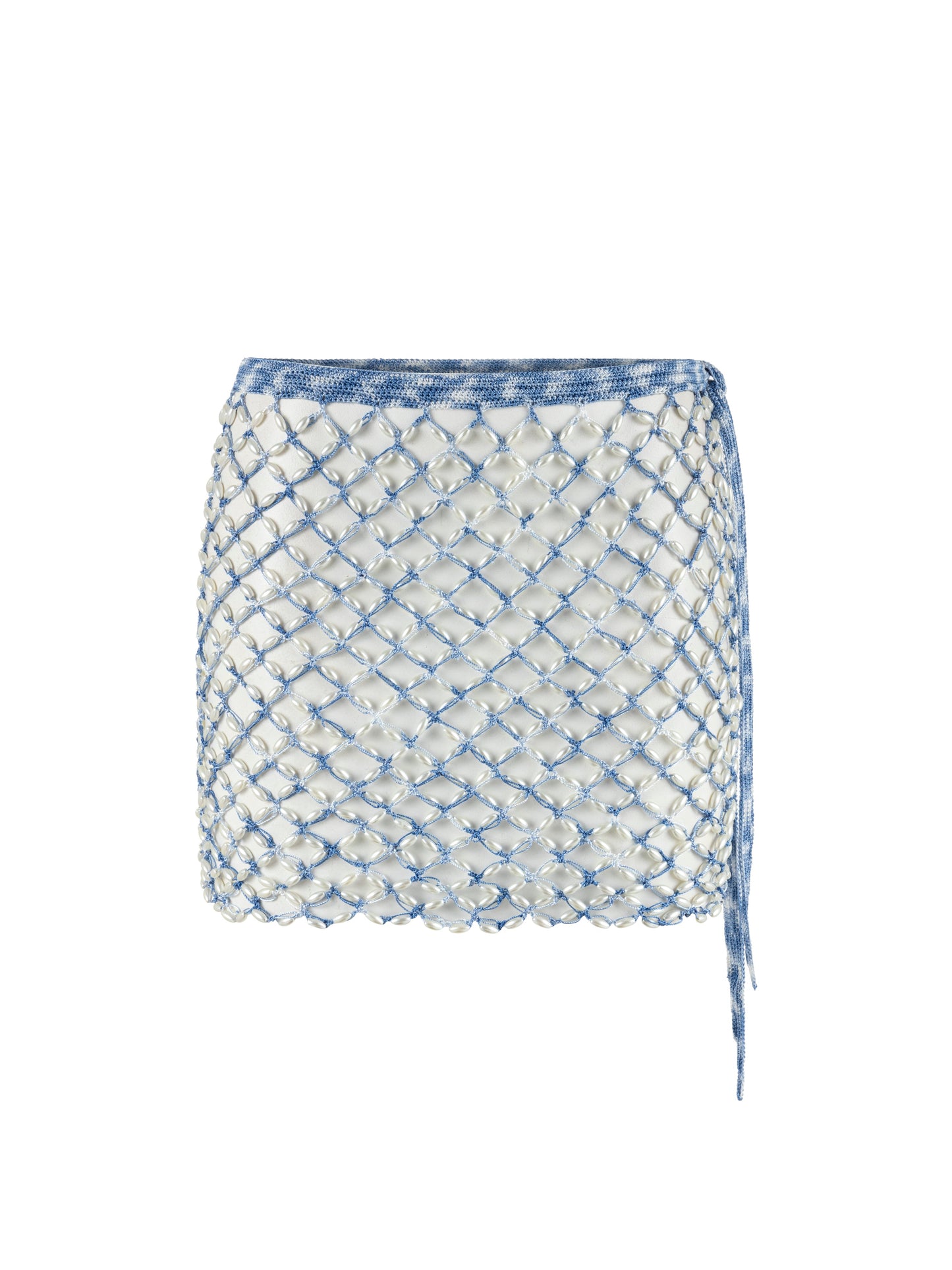 Serene Bronze Hand Crochet Mini Skirt