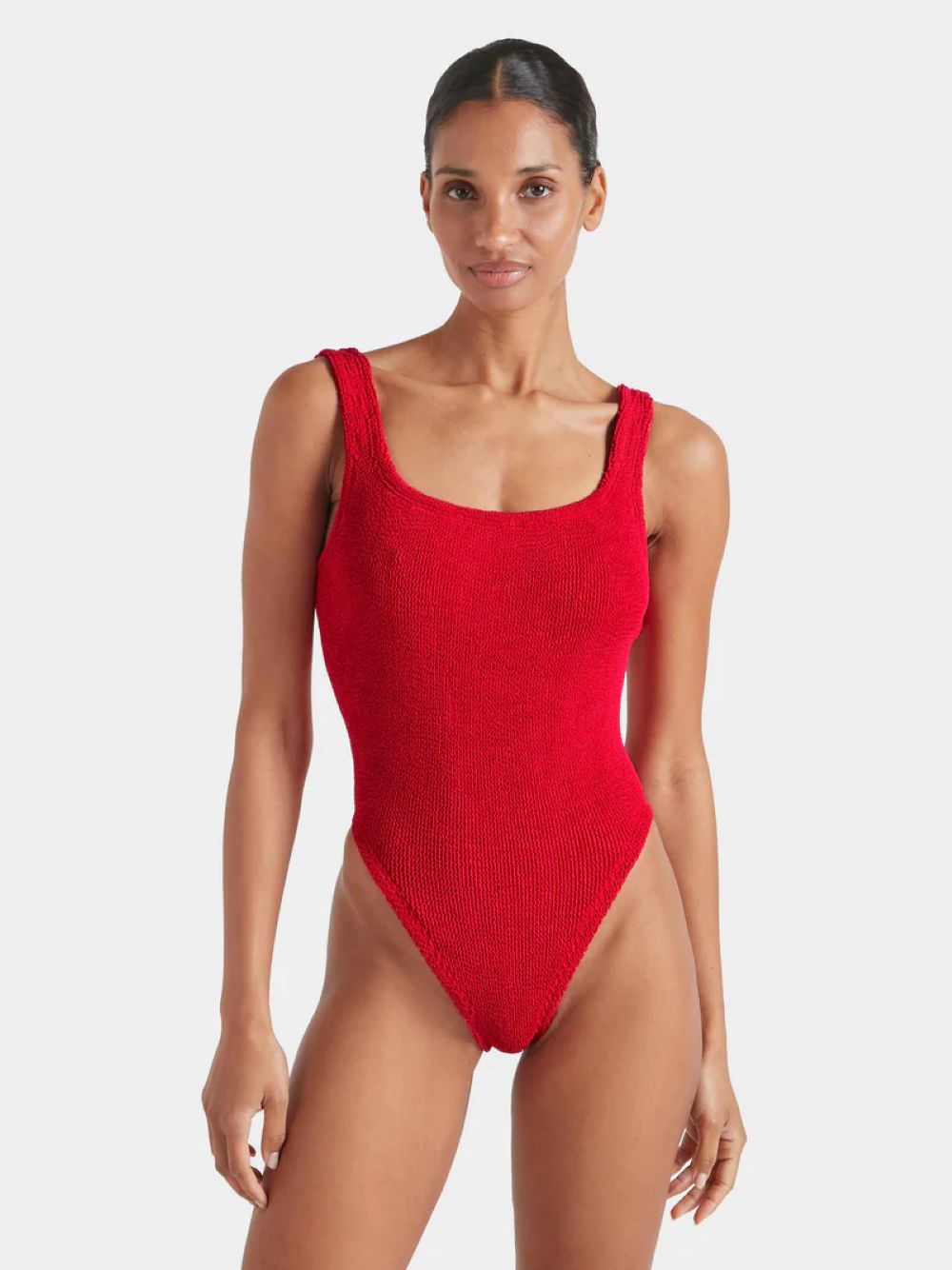 SQUARE NECK SWIM - RED