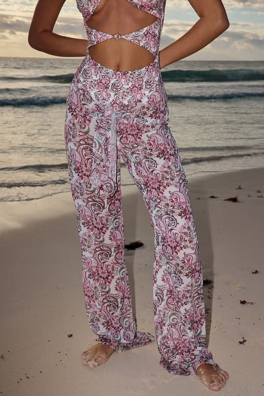 TOMMY PANTS - ROCKROSE PAISLEY