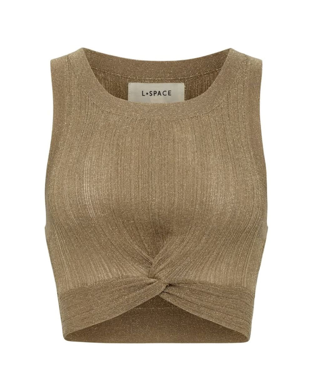 Heart of Gold Tank - Metallic Gold