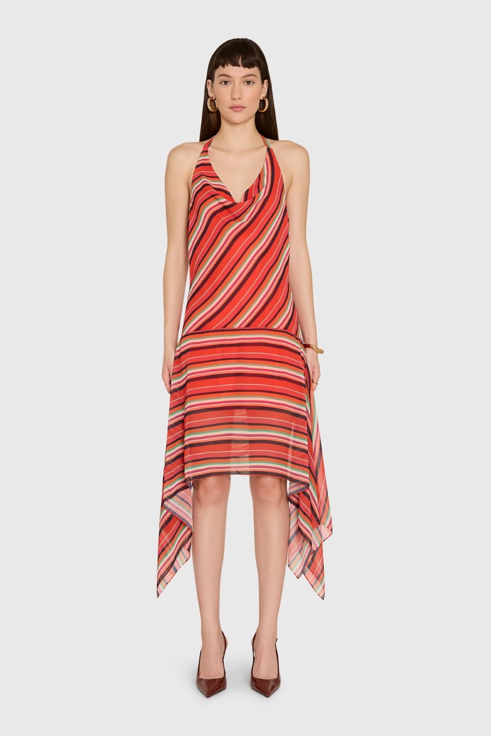 Allura Dress - Soleil Stripes Print