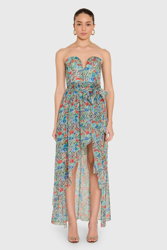 Aurelia Maxi Dress -Sahara Print