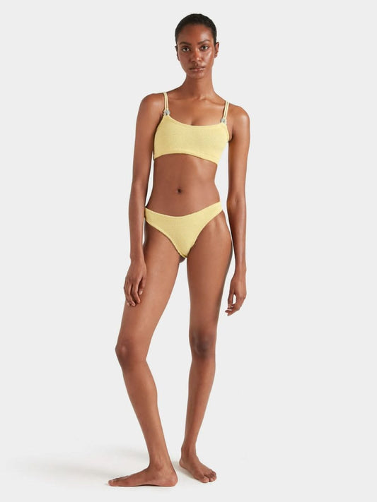 CASSIE BEADED BIKINI - BUTTER