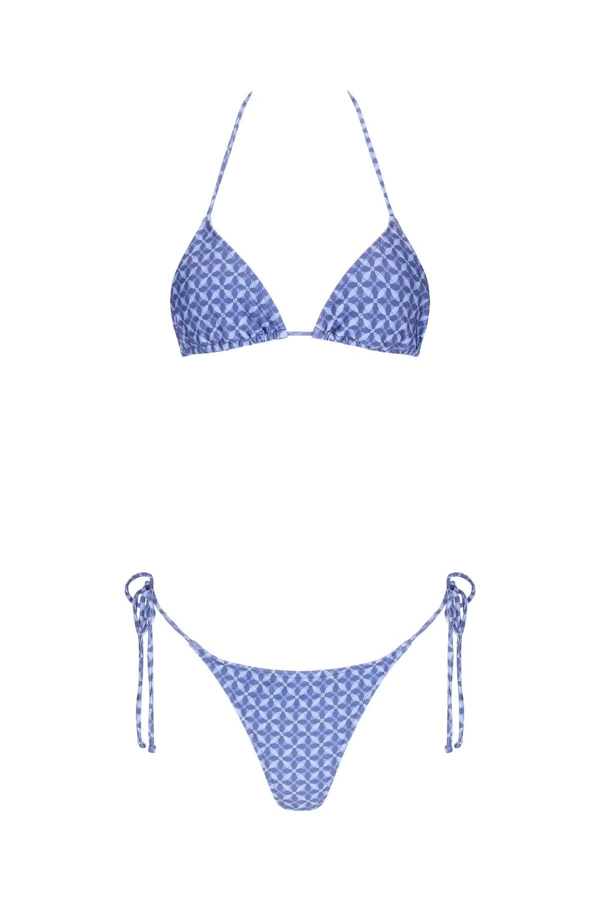Khloe Bikini Bottom - Indigo Print