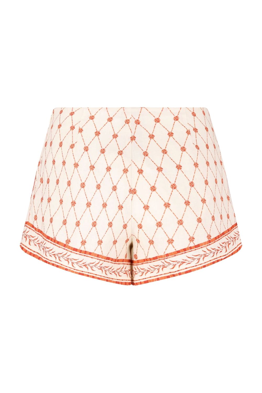 Devon Shorts - Orange Mosaic Print