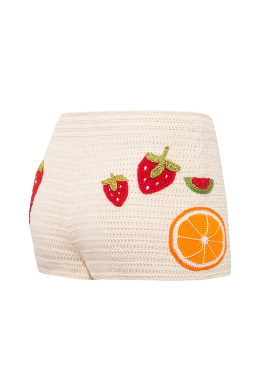 Gina Hand-Crochet Short - IVORY