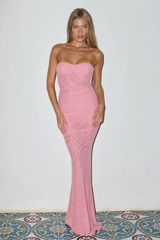 ERICA DRESS - ROSE TAN