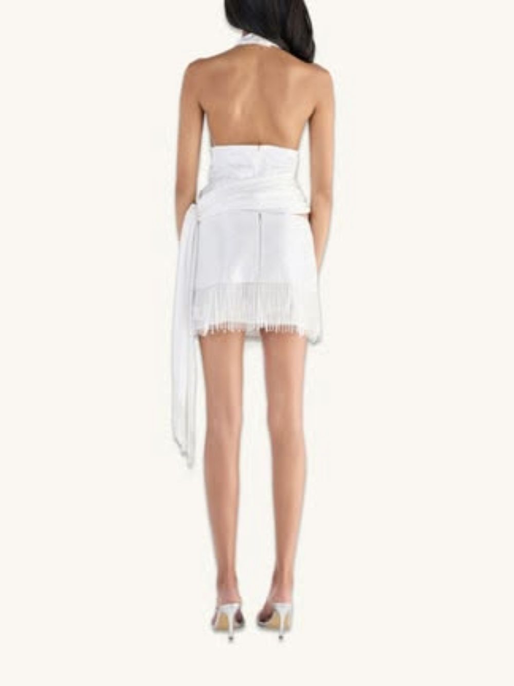 STELLA HAND BEADED TOP- SALT