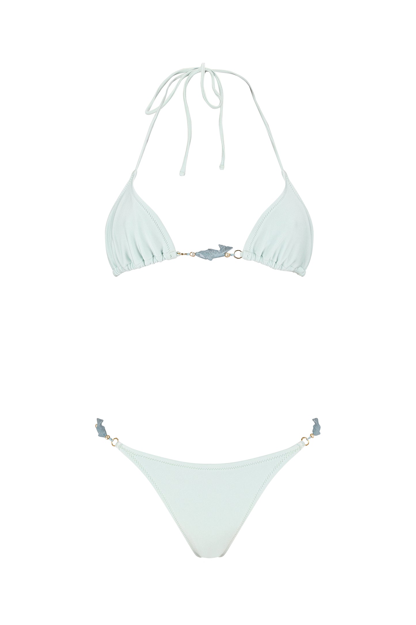 Nico Tie Side Bikini Bottom - Aqua Blue
