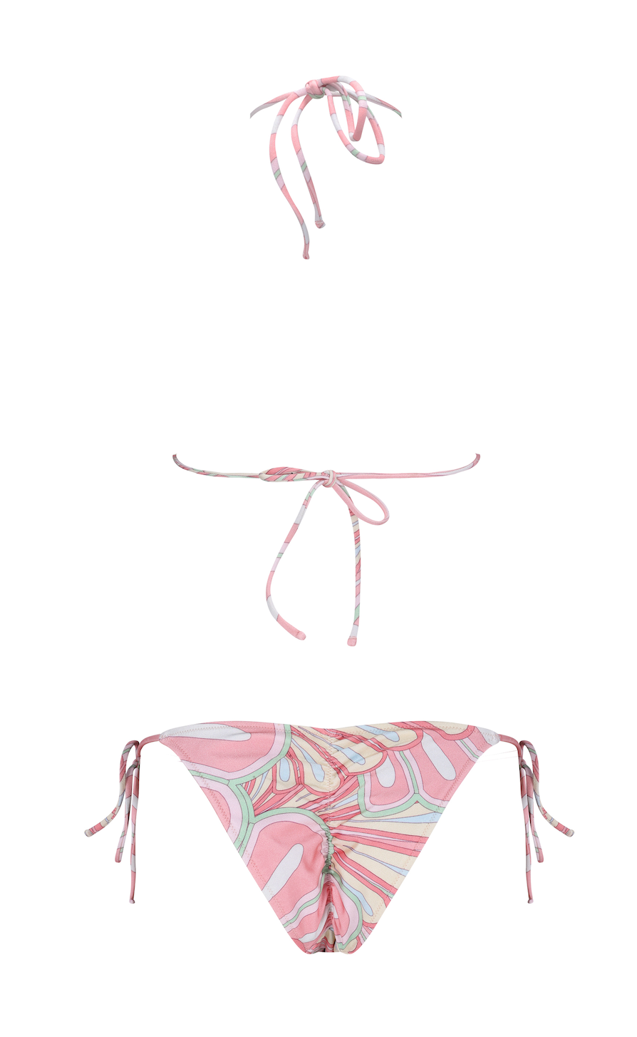 Khloe Bikini Bottom - Pink Flower Print