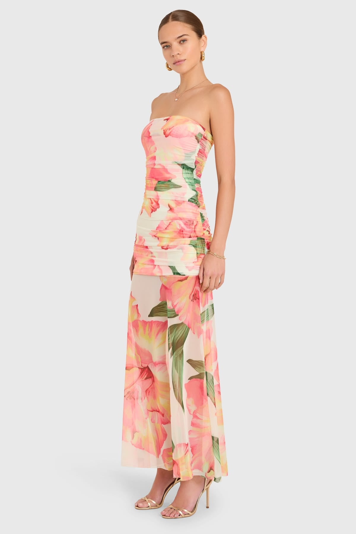 Leo Maxi Dress - Hibiscus Print