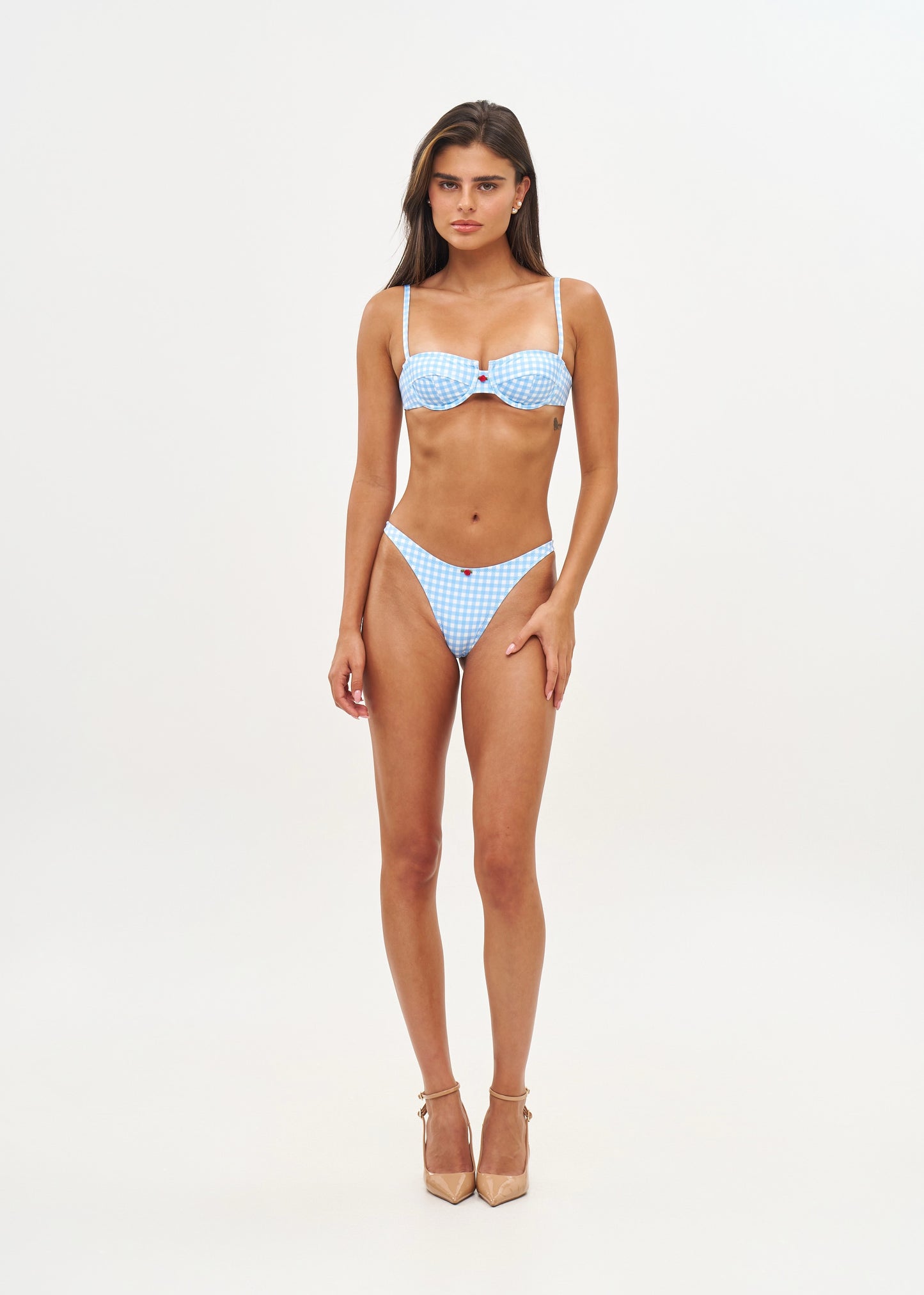 Esme Bottom - Light Blue Gingham