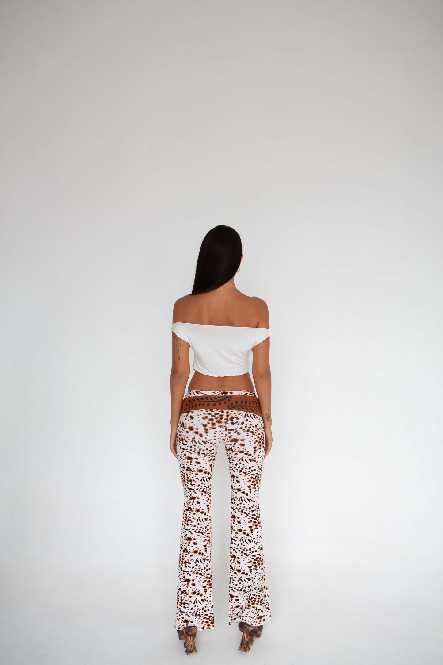 Elidy Printed Low Rise Pants