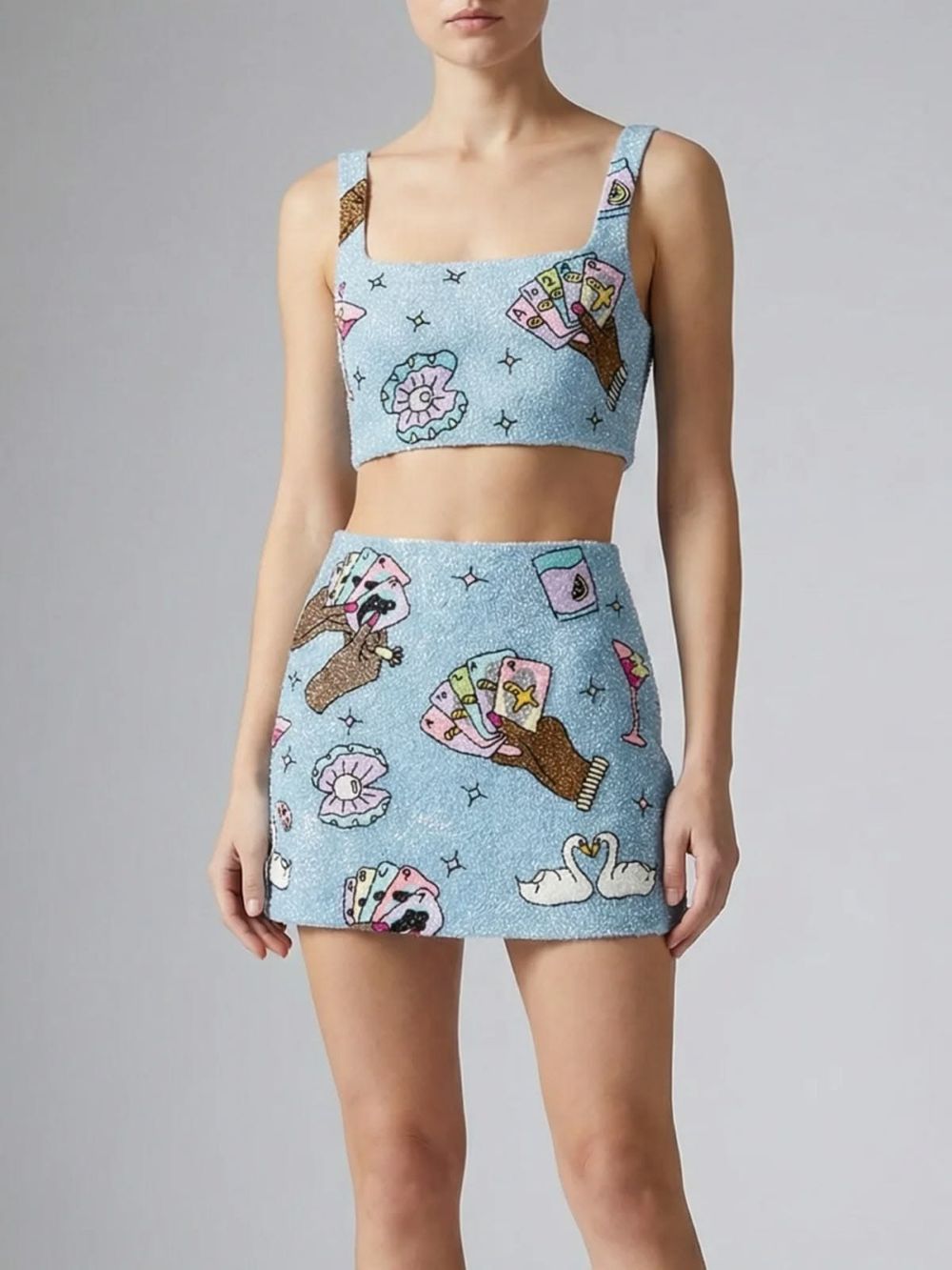 Vegas Co-ord Crop Top