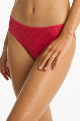 serve by Bananhot in red textured bikini bottom - Sunset Park Resort